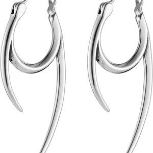 Chic Silver Women's Earrings
